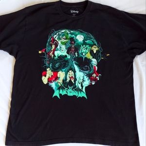 Disney XL Movie 90's Villains Graphic T-Shirt, Black Cruela Malificent Ursula